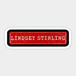 vintage retro plate Lindsey Stirling Sticker